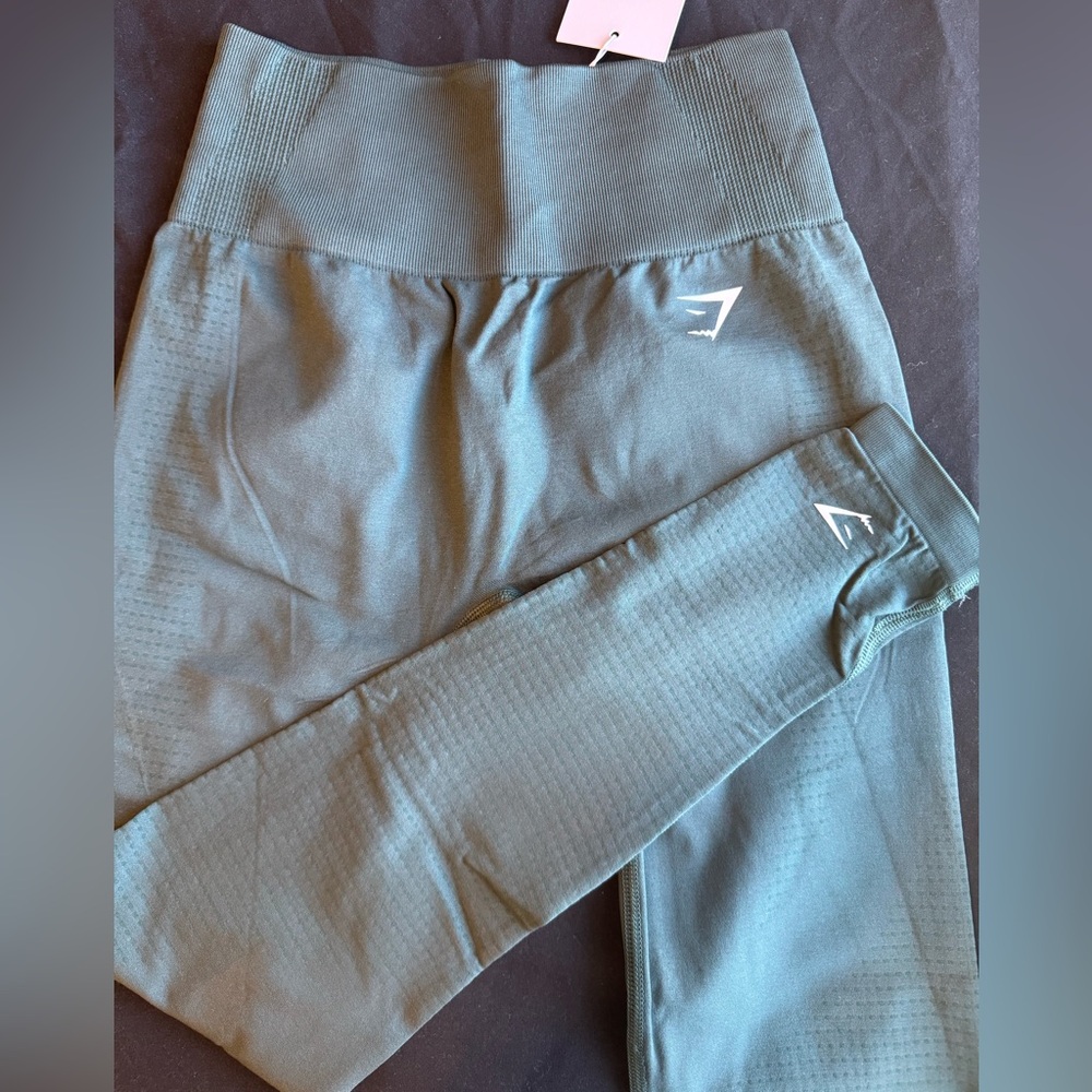 Gymshark Vital Seamless Dark Green Leggings